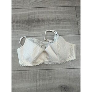 Cacique Cream Lace Underwire Bra 42DD Full Coverage Plus Size